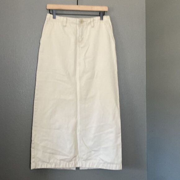 Old Navy Vintage Y2K Maxi Khaki Skirt - Picture 1 of 8